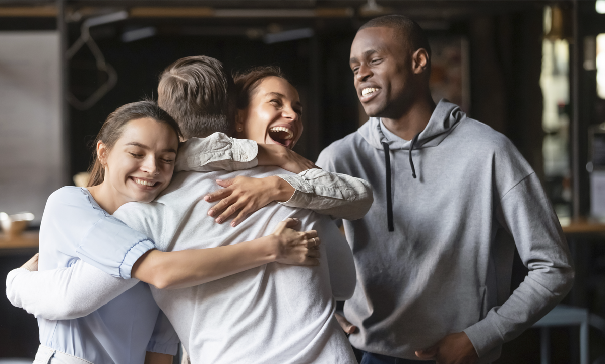 Group of People Hugging