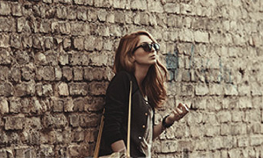 Girl Bricks and Glasses